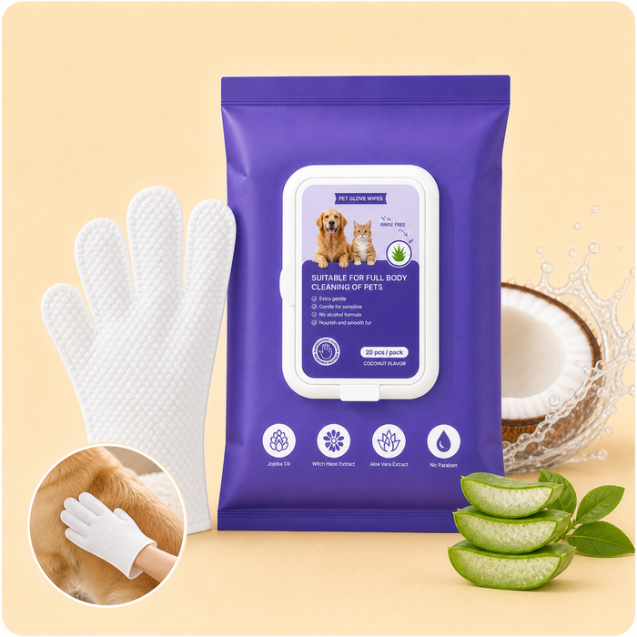 No-Rinse Pet Grooming Glove Wipes for Dogs and Cats - main product image | Dog Dad