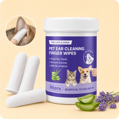 Pet Ear Cleaning Finger Wipes for Dogs and Cats - main product image | Dog Dad