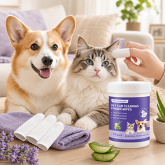 Pet Ear Cleaning Finger Wipes for Dogs and Cats - product detail image | Dog Dad