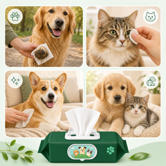 No-Rinse Pet Cleaning Wipes for Dogs and Cats - benefit callout image | Dog Dad