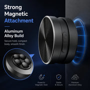 Magnetic portable vibration speaker with compact aluminum alloy body