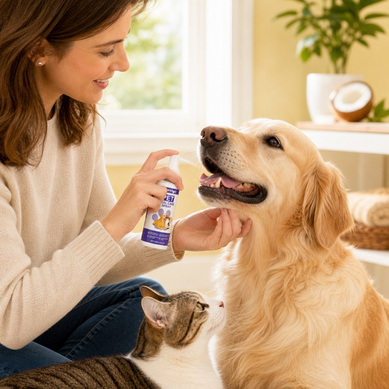 pet oral care spray for dogs and cats fresh breath support - product image 2