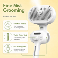 pet shedding spray comb mist grooming brush for cats and dogs - product image 2