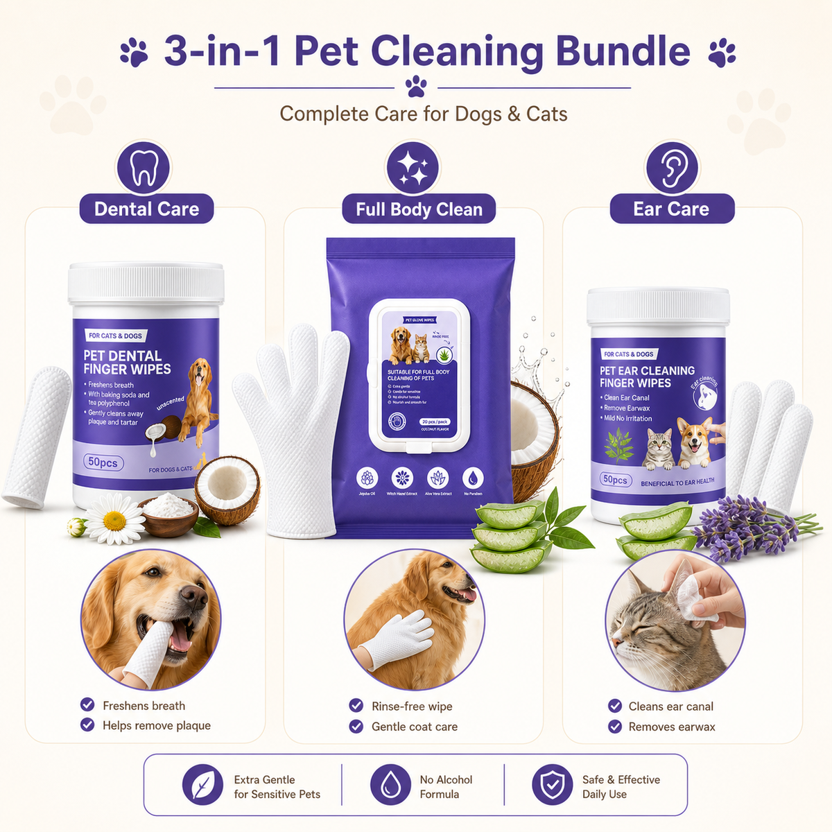 daily clean starter kit for dogs and cats - product image 3