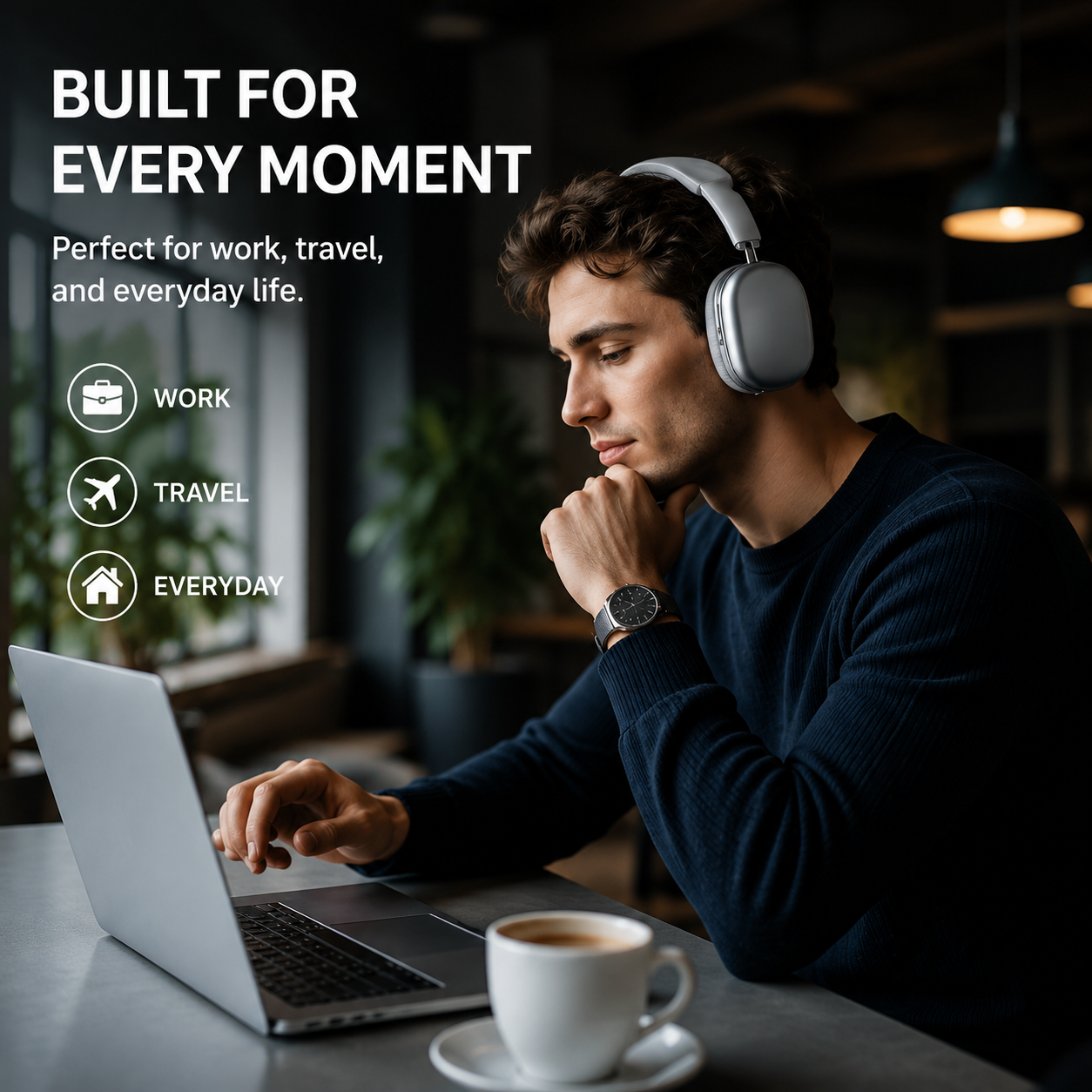 DOGDAD Pro Max wireless headphones for work travel and everyday listening
