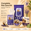 Muddy paws quick clean kit with pet glove wipes portable wipes and paw balm for dogs and cats