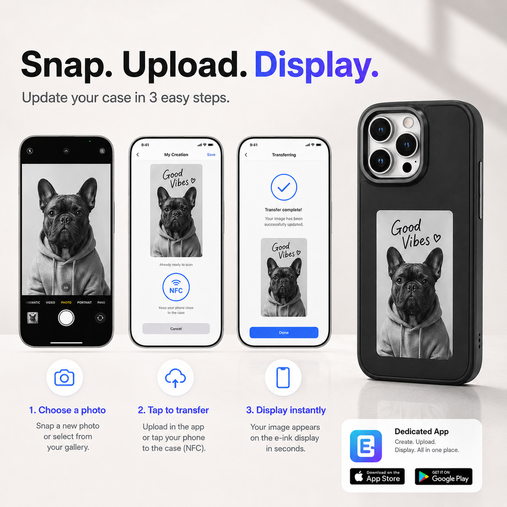 How to update the E-Ink phone case display